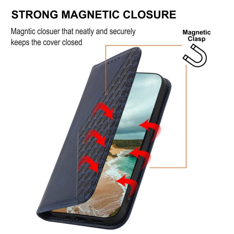 Bescherming Hoesje voor Xiaomi Redmi Note 12 Pro Folio-hoesje Stijl Leer 3d-patroon