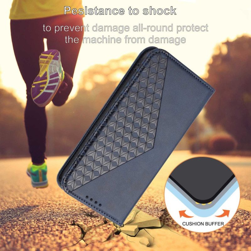 Bescherming Hoesje voor Xiaomi Redmi Note 12 Pro Folio-hoesje Stijl Leer 3d-patroon