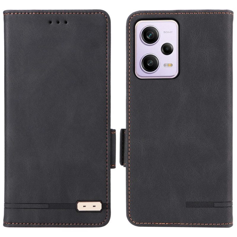 Bescherming Hoesje voor Xiaomi Redmi Note 12 Pro Folio-hoesje Stijlvol Leereffect