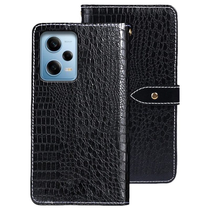 Flip Case voor Xiaomi Redmi Note 12 Pro Idewei Krokodil