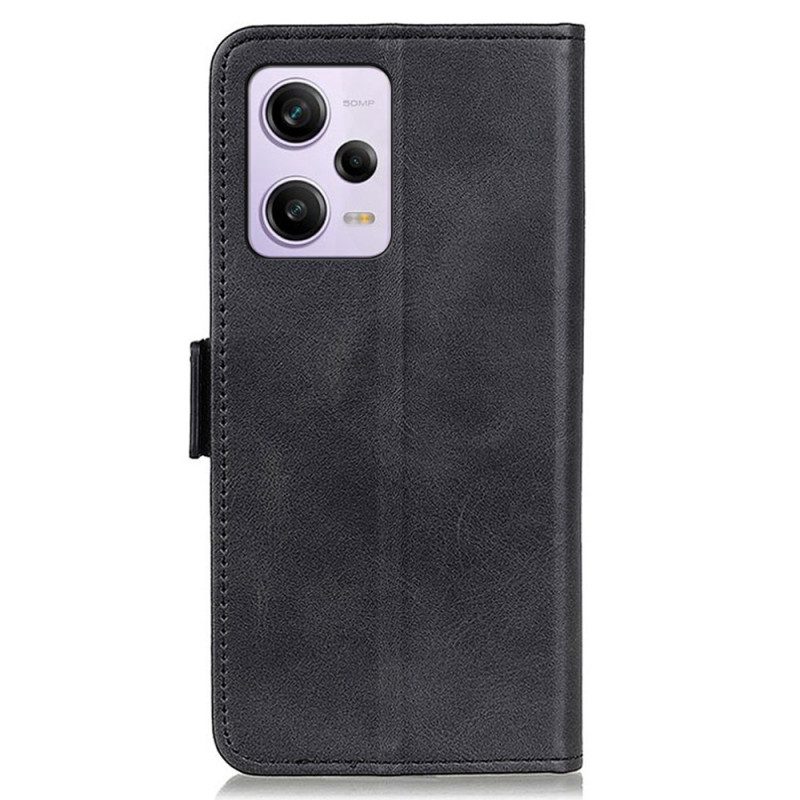 Folio-hoesje voor Xiaomi Redmi Note 12 Pro Dubbele Sluiting