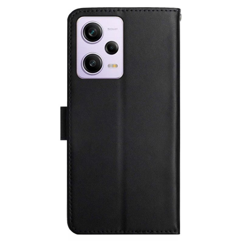 Folio-hoesje voor Xiaomi Redmi Note 12 Pro Echt Nappaleer