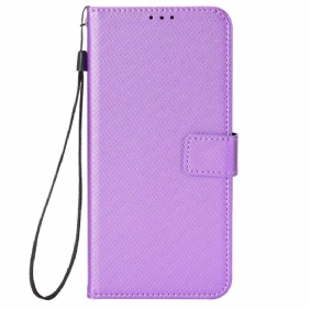 Folio-hoesje voor Xiaomi Redmi Note 12 Pro Met Ketting Stijlvol Imitatieleer Met Bandjes