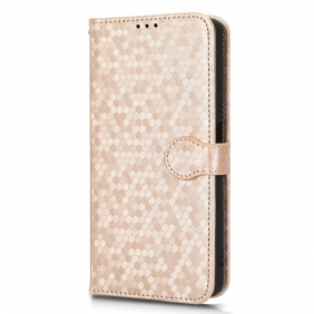 Folio-hoesje voor Xiaomi Redmi Note 12 Pro Met Ketting Strappy-patroon In 3d