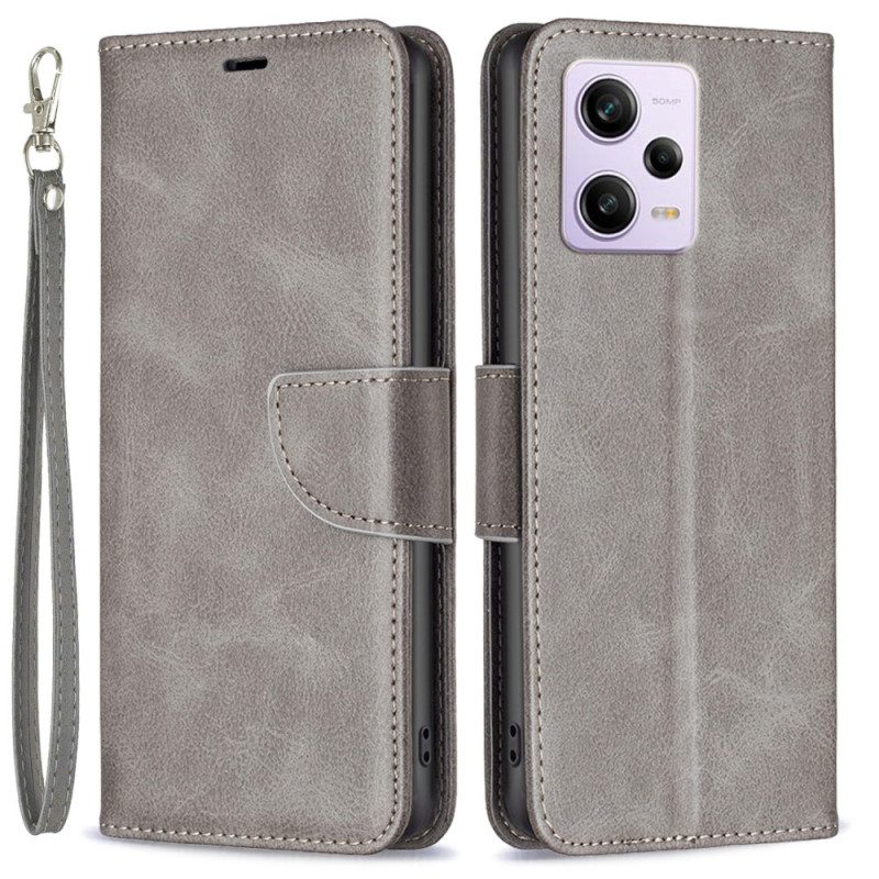 Folio-hoesje voor Xiaomi Redmi Note 12 Pro Schuine Sluiting