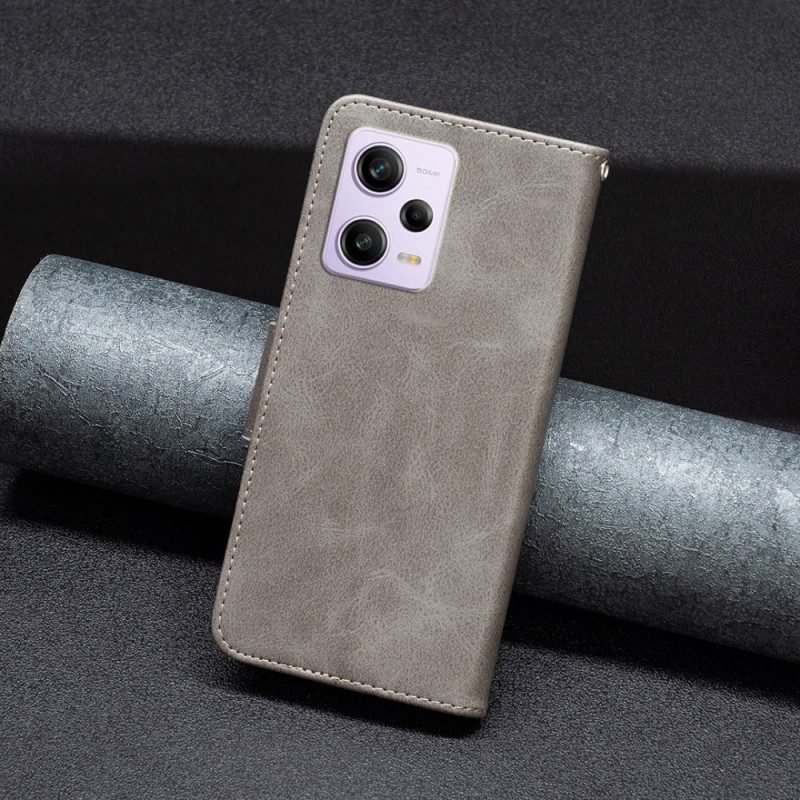 Folio-hoesje voor Xiaomi Redmi Note 12 Pro Schuine Sluiting