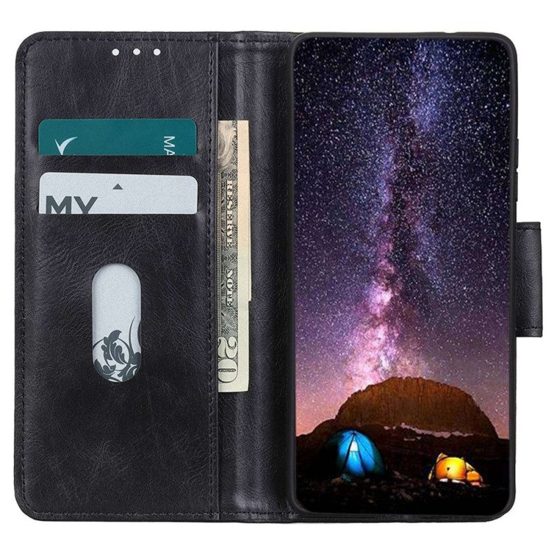 Folio-hoesje voor Xiaomi Redmi Note 12 Pro Stijl Lederen Gesp Omkeerbaar