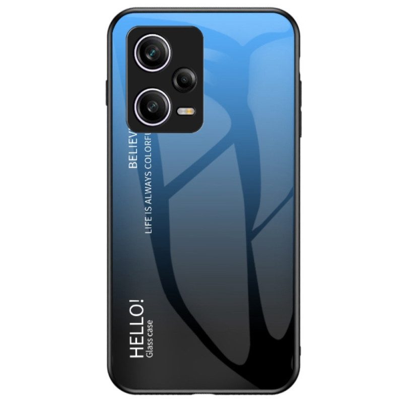 Hoesje voor Xiaomi Redmi Note 12 Pro Gehard Glas Hallo