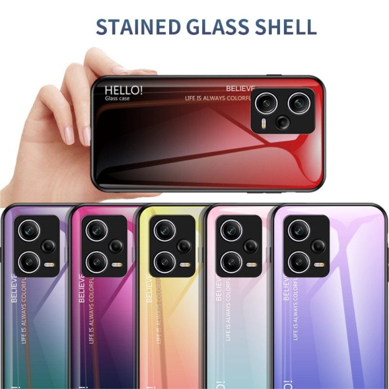 Hoesje voor Xiaomi Redmi Note 12 Pro Gehard Glas Hallo