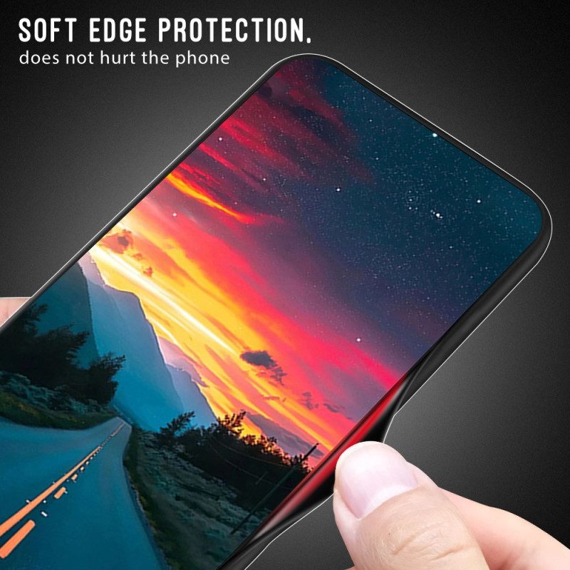 Hoesje voor Xiaomi Redmi Note 12 Pro Koolstofvezel Gehard Glas