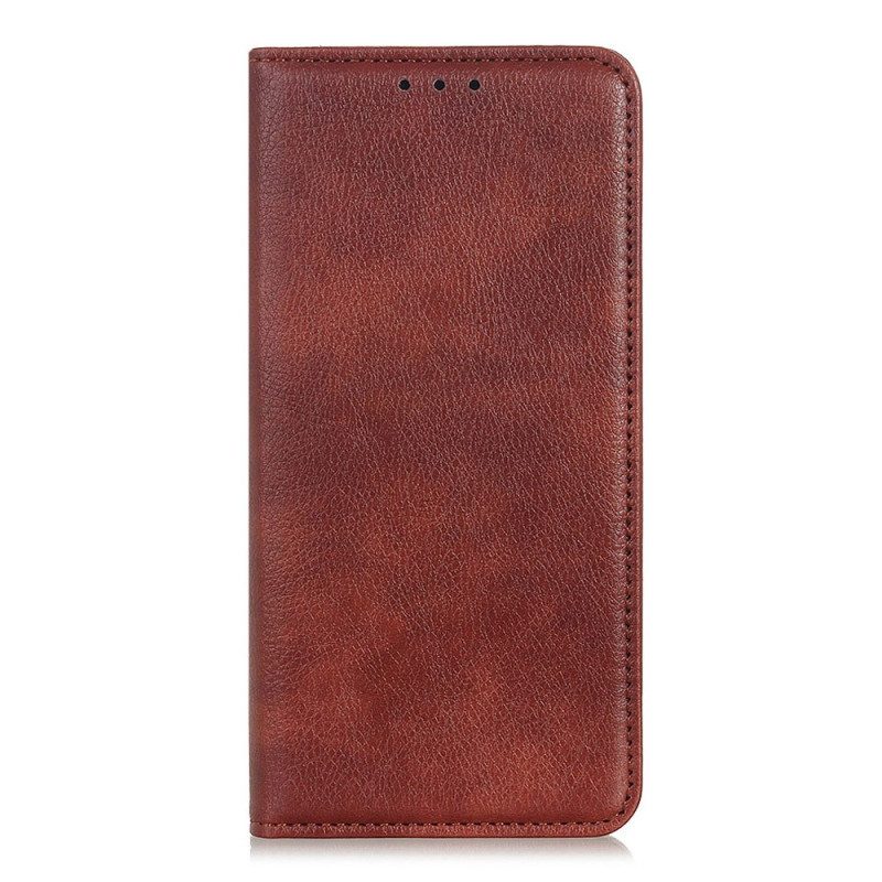 Bescherming Hoesje voor Samsung Galaxy S23 5G Folio-hoesje Litchi Splitleer