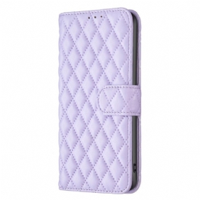 Flip Case voor Samsung Galaxy S23 5G Gewatteerde Binfen Kleur