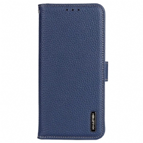 Folio-hoesje voor Samsung Galaxy S23 5G Khazneh Lychee Leer