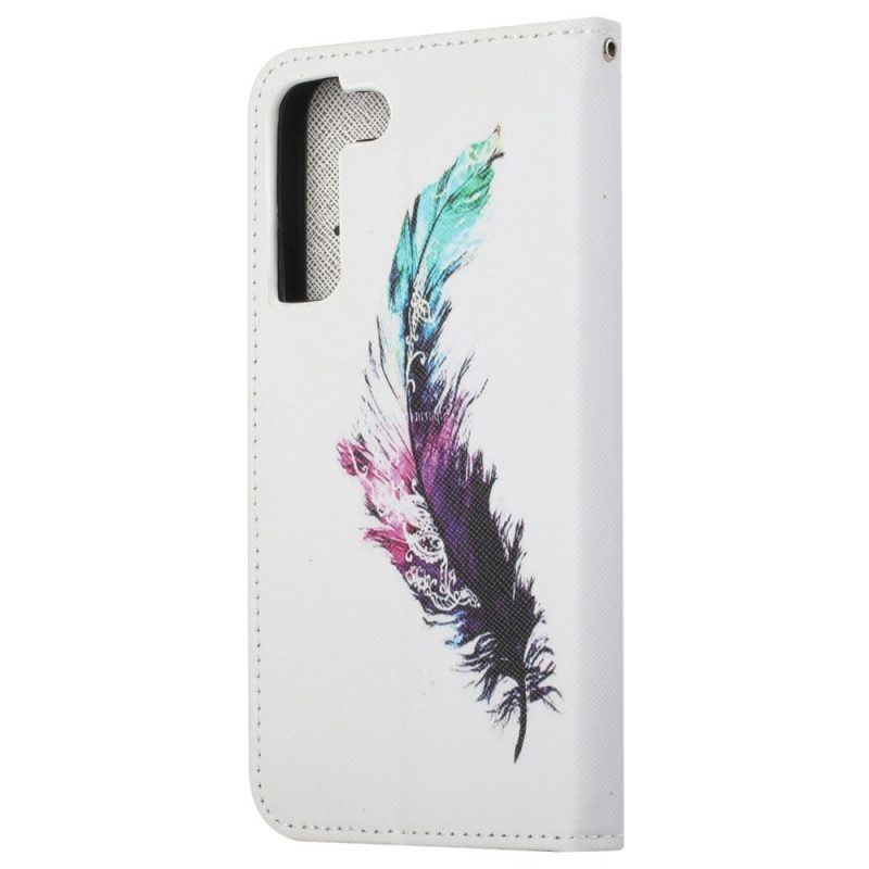 Folio-hoesje voor Samsung Galaxy S23 5G Met Ketting Veer Met Koord