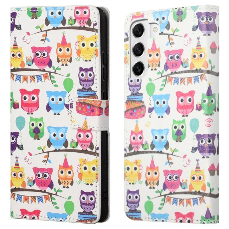 Folio-hoesje voor Samsung Galaxy S23 5G Uil Stam