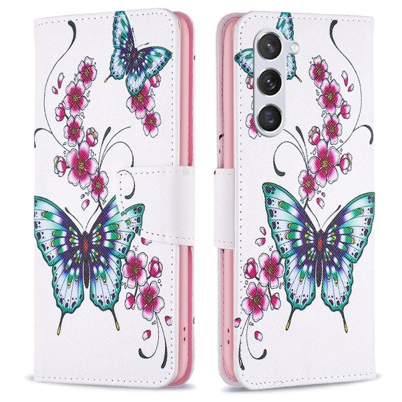 Folio-hoesje voor Samsung Galaxy S23 5G Weiger Vlinders