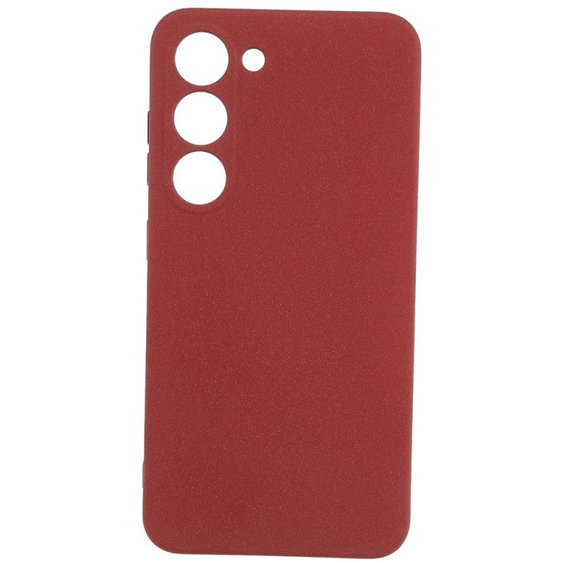 Hoesje voor Samsung Galaxy S23 5G Flexibele Siliconen Mat