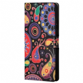 Leren Hoesje voor Samsung Galaxy S23 5G Paisley