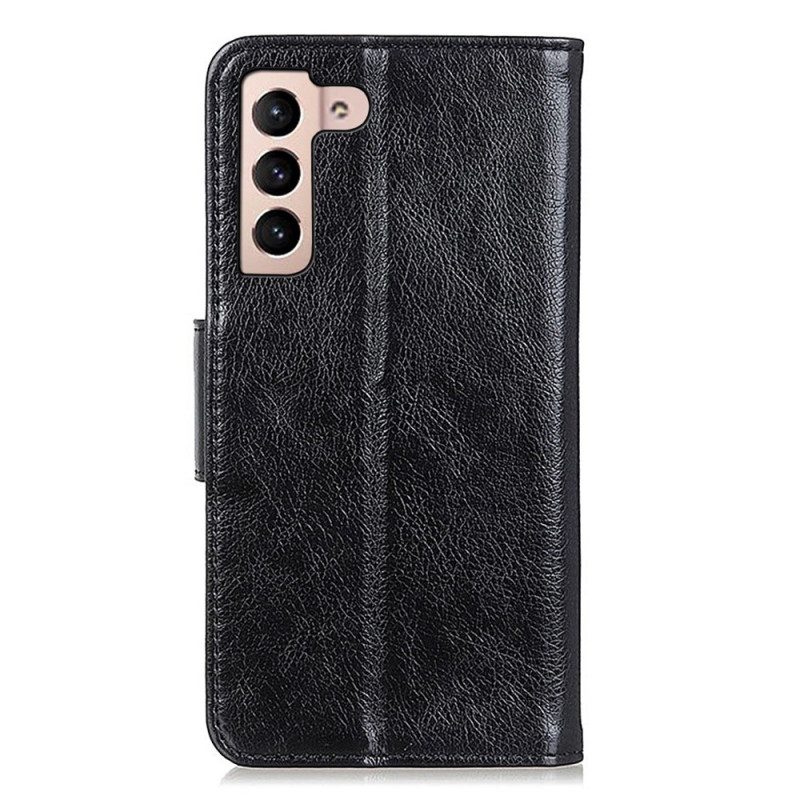 Leren Hoesje voor Samsung Galaxy S23 5G Splitnappaleer