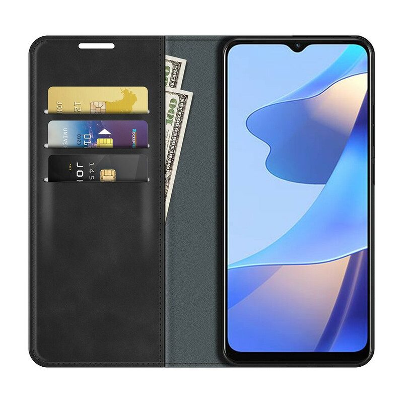 Bescherming Hoesje voor Oppo A16 / A16s Folio-hoesje Aanraking Van De Huid