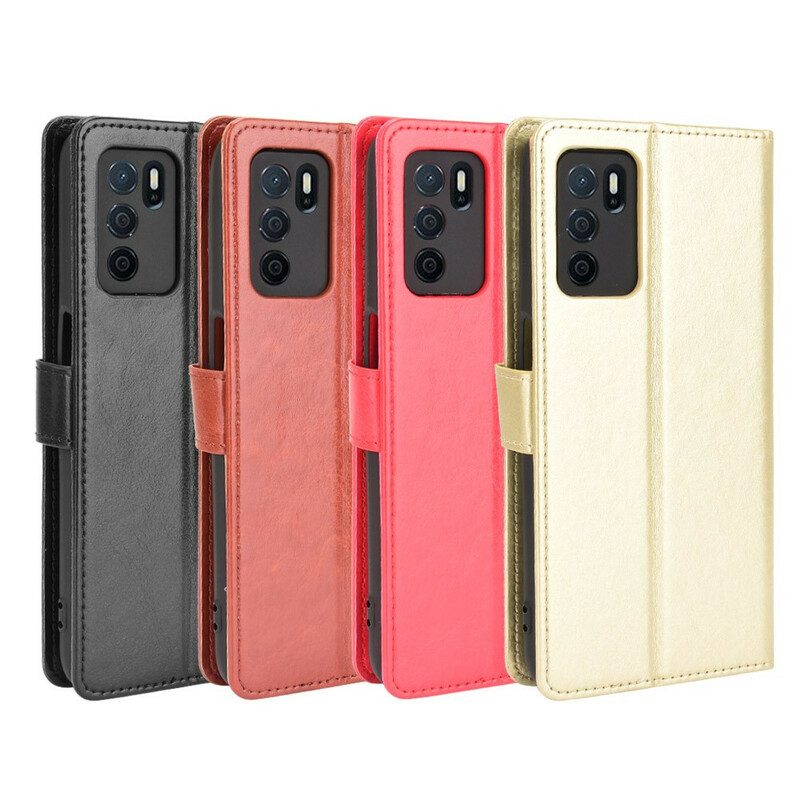 Flip Case voor Oppo A16 / A16s Flitsend Kunstleer