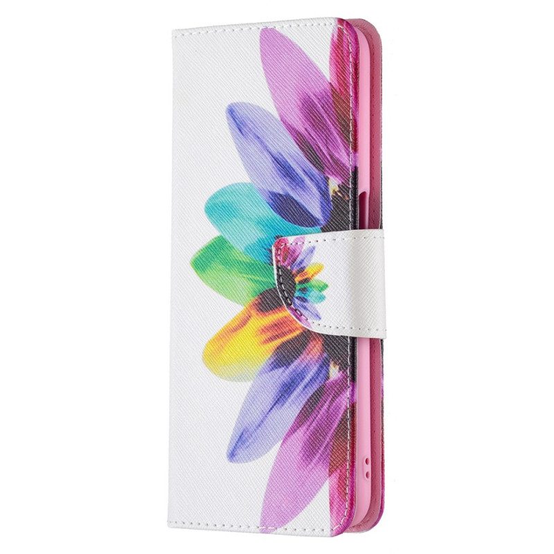 Flip Case voor Oppo A16 / A16s Waterverf Bloem