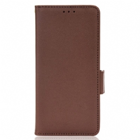 Folio-hoesje voor Oppo A16 / A16s Flip Case Flap Double Litchi Nieuwe Kleuren