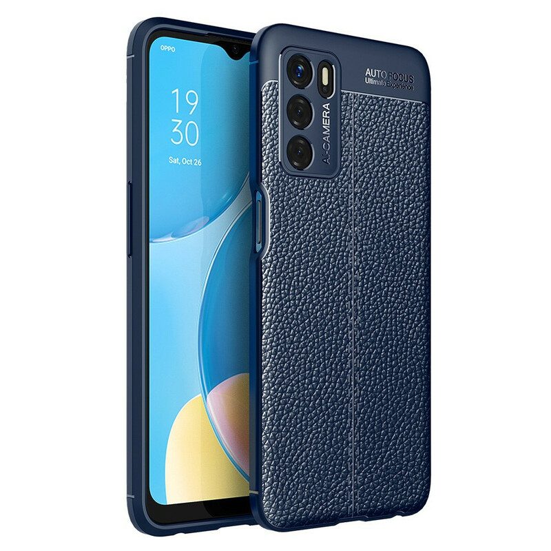 Hoesje voor Oppo A16 / A16s Ledereffect Litchi Dubbele Lijn