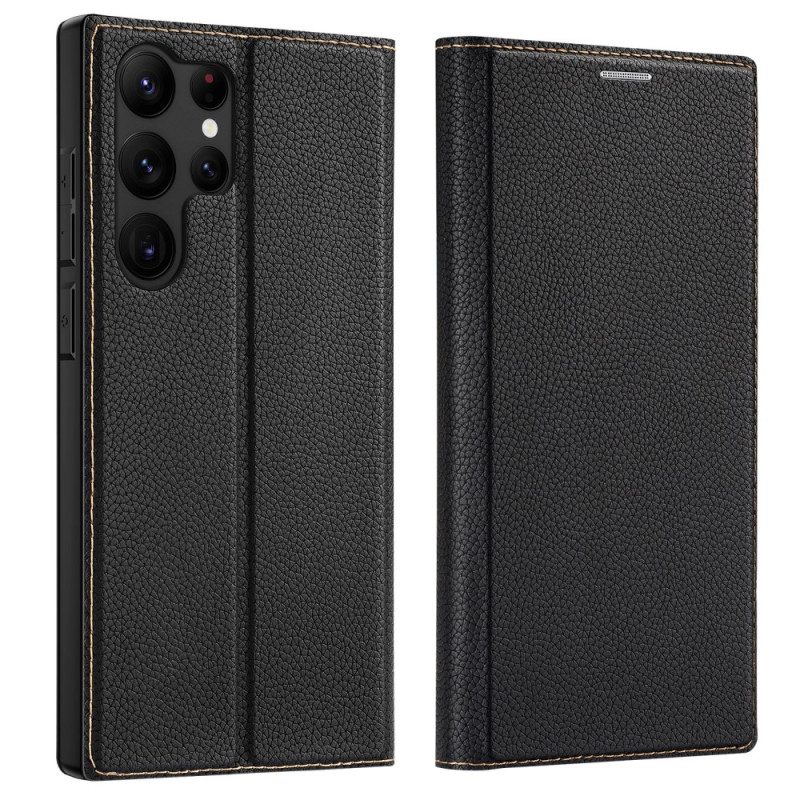 Bescherming Hoesje voor Samsung Galaxy S23 Ultra 5G Folio-hoesje Skin X2-serie Dux Ducis