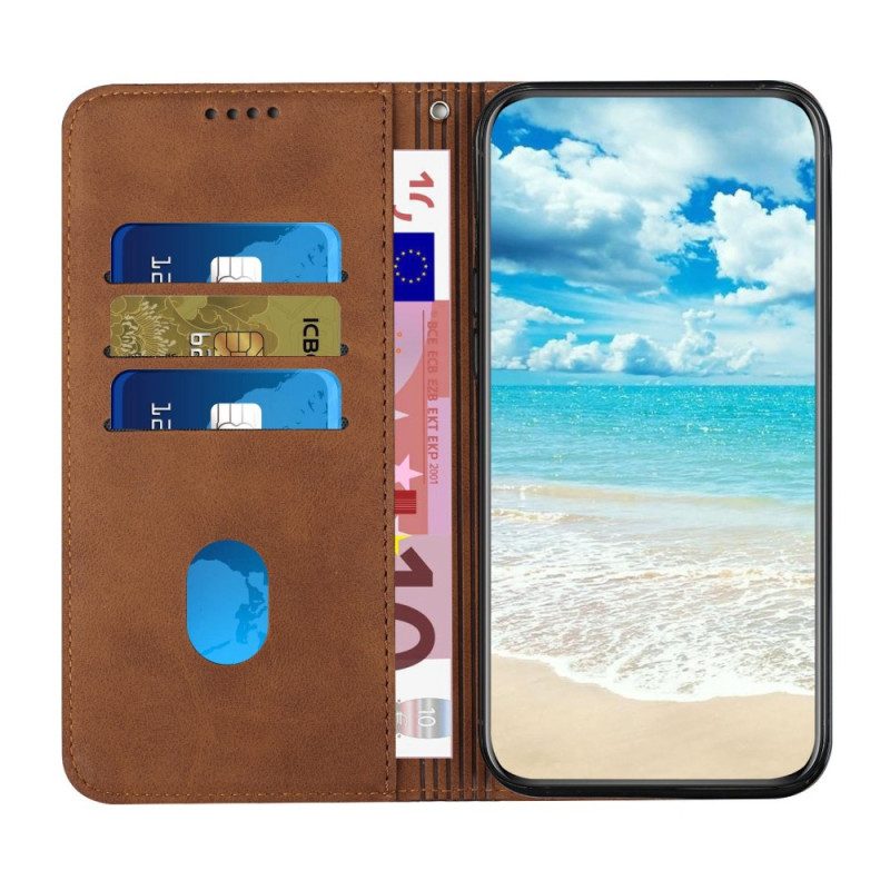 Bescherming Hoesje voor Samsung Galaxy S23 Ultra 5G Folio-hoesje Stijl Leer 3d-patroon