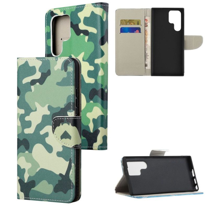 Folio-hoesje voor Samsung Galaxy S23 Ultra 5G Camouflage