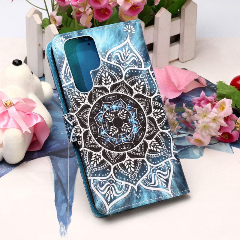 Folio-hoesje voor Samsung Galaxy S23 Ultra 5G Mandala In De Lucht