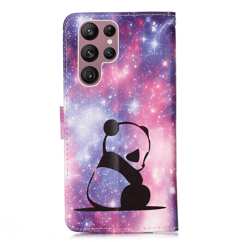 Folio-hoesje voor Samsung Galaxy S23 Ultra 5G Panda Galaxy