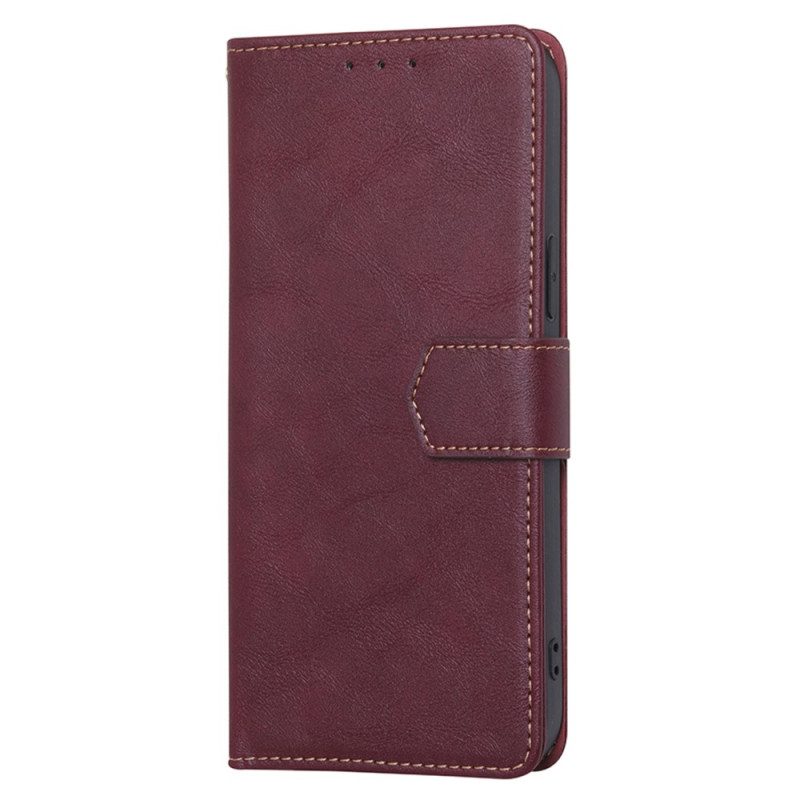 Folio-hoesje voor Samsung Galaxy S23 Ultra 5G Rfid In Vintage Lederen Stijl