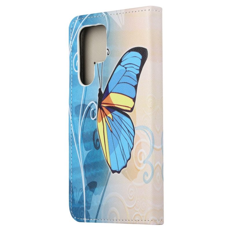 Folio-hoesje voor Samsung Galaxy S23 Ultra 5G Sublieme Vlinders