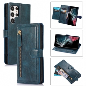 Folio-hoesje voor Samsung Galaxy S23 Ultra 5G Vintage Portemonnee