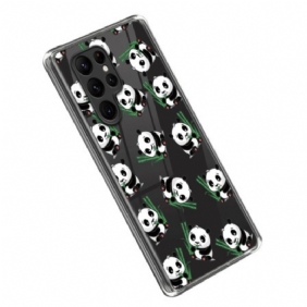 Hoesje voor Samsung Galaxy S23 Ultra 5G Kleine Panda's