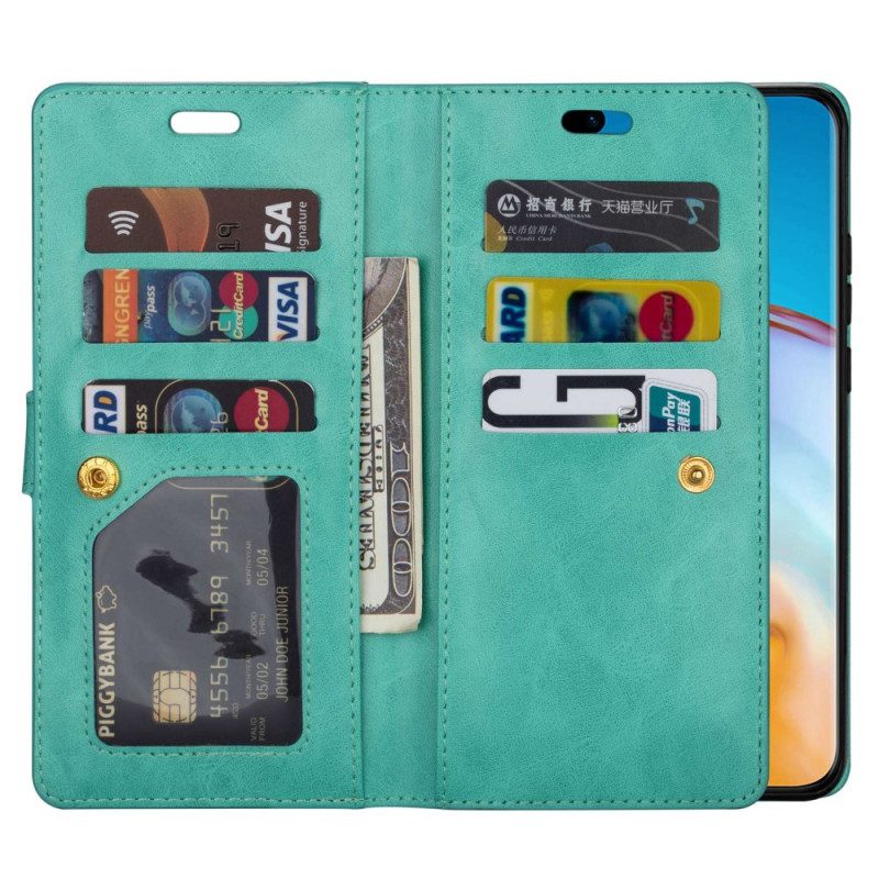 Leren Hoesje voor Samsung Galaxy S23 Ultra 5G Portemonnee Met Lanyard