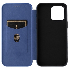 Bescherming Hoesje voor iPhone 14 Pro Max Folio-hoesje Koolstofvezel