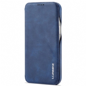 Bescherming Hoesje voor iPhone 14 Pro Max Folio-hoesje Lc.imeeke Ledereffect