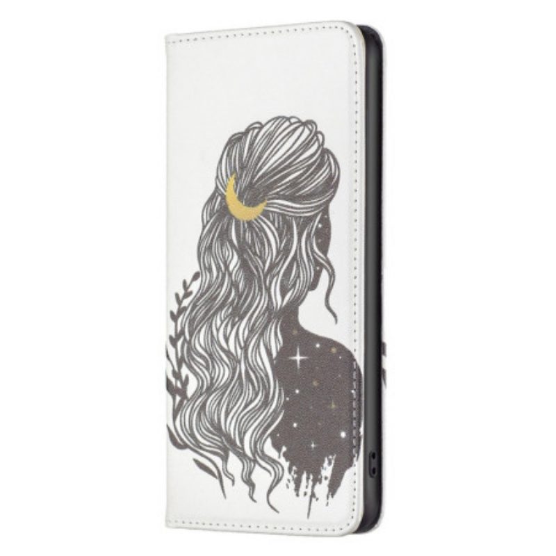 Bescherming Hoesje voor iPhone 14 Pro Max Folio-hoesje Mooi Haar