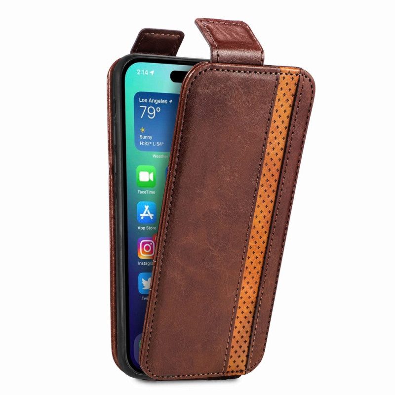 Folio-hoesje voor iPhone 14 Pro Max Flip Case Caseneo Verticale Klep