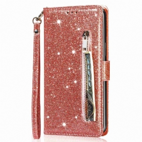 Folio-hoesje voor iPhone 14 Pro Max Portemonnee Leren Glitter Portemonnee