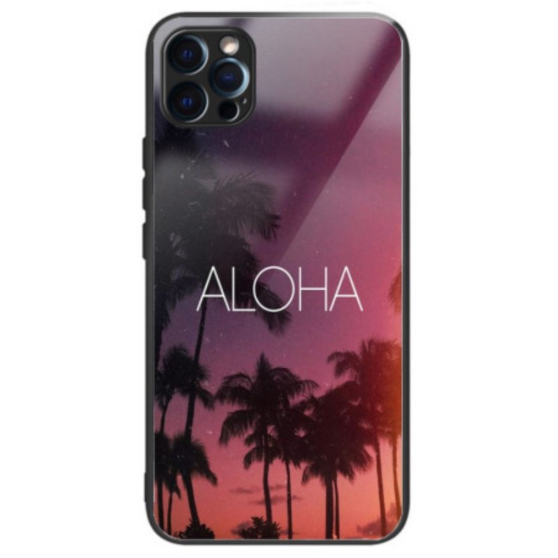 Hoesje voor iPhone 14 Pro Max Aloha Gehard Glas