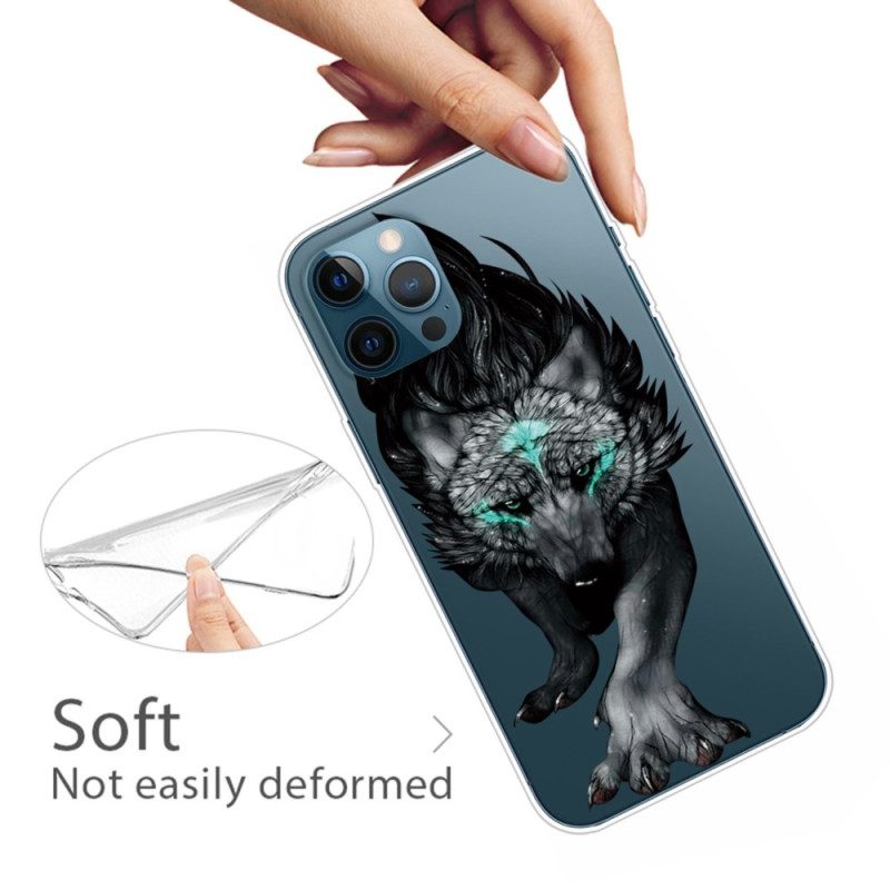 Hoesje voor iPhone 14 Pro Max Declinatie Wolf