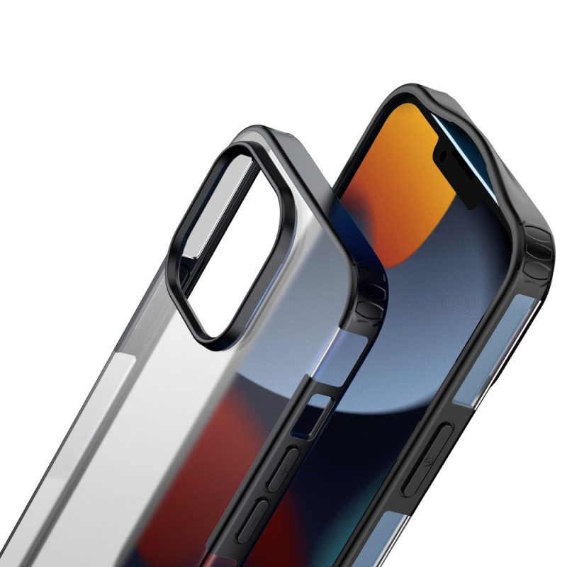 Hoesje voor iPhone 14 Pro Max Doorschijnende Siliconen Randen