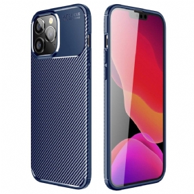 Hoesje voor iPhone 14 Pro Max Flexibele Koolstofvezel