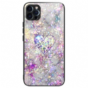 Hoesje voor iPhone 14 Pro Max Hart Van Gehard Glas