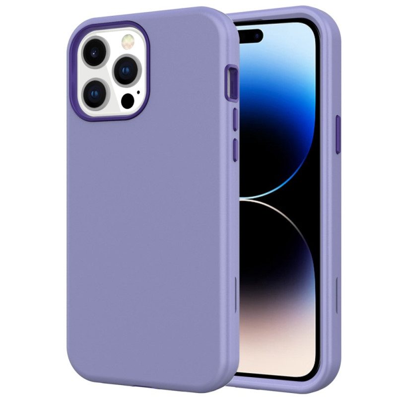 Hoesje voor iPhone 14 Pro Max Matte Afwerking Hybride