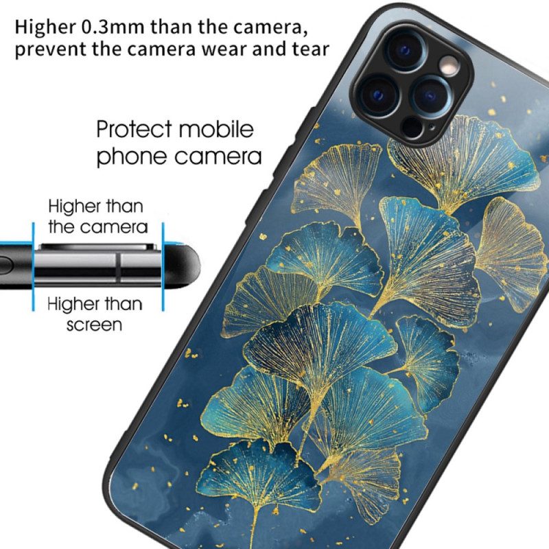 Hoesje voor iPhone 14 Pro Max Plantaardig Gehard Glas